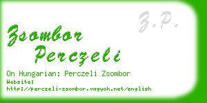 zsombor perczeli business card